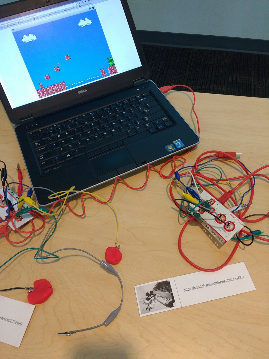 bvfeighner's tweet image. Learning about Makey Makeys &amp;amp; more! Innovative ways to connect with content too. #CodeTomorrow #edtechrva @CovaisTech
