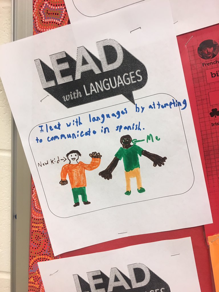 senoraschlegel's tweet image. At #whmsmarts we #leadwithlanguage #crazyspanishteacher #wcpsmd