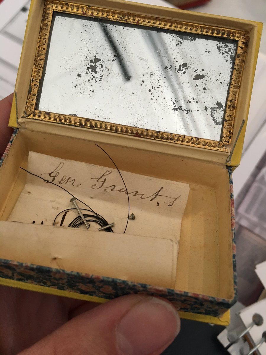 SaintElizabethU's tweet photo. Did you know CSE's library has a book that contains the hair from Ulysses Grant's horse? Check out the "rare book" collection for more! https://t.co/LP6AhC2Cxx