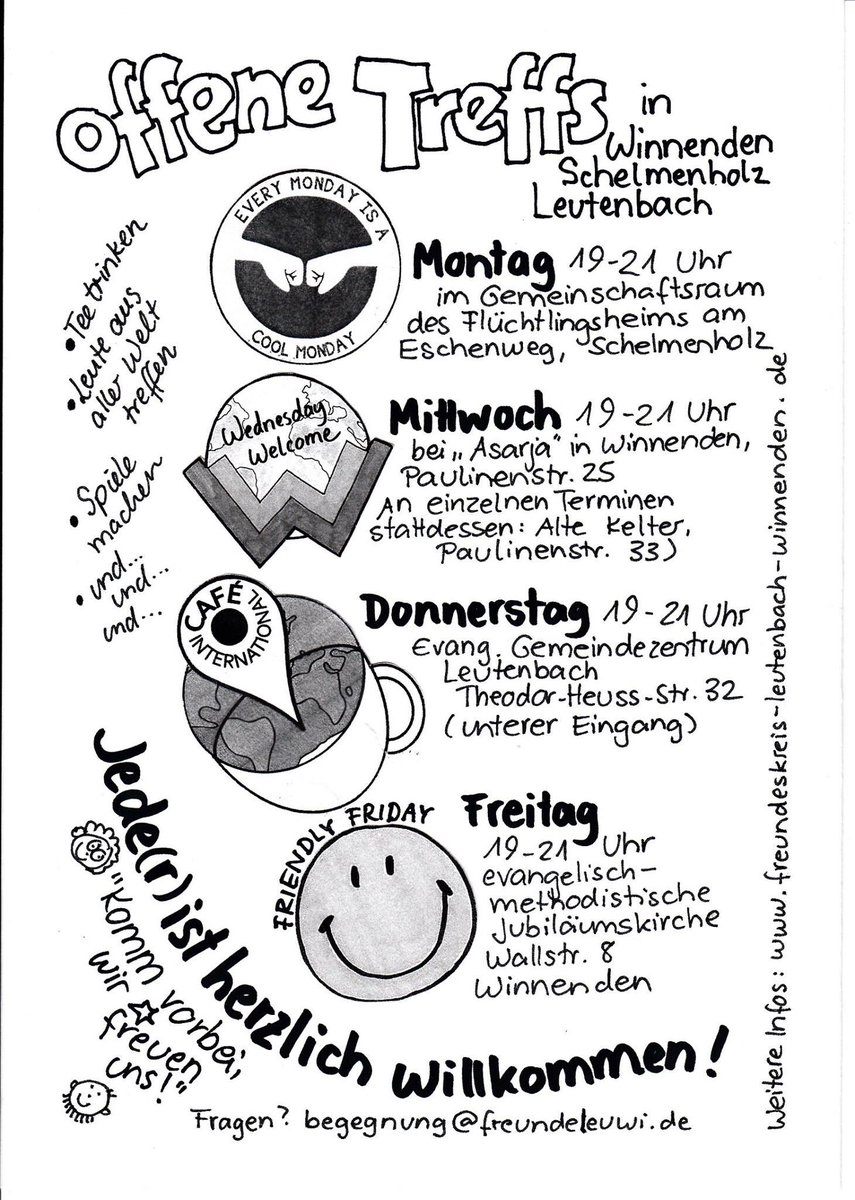 FreundeLeuWi's tweet photo. 4 wöchentliche Begegnungsabende in #Winnenden und #Leutenbach. Das ist nur möglich durch Einsatz zahlreicher Ehrenamtlicher. Danke! #FFLW https://t.co/oaAN7xYSWI