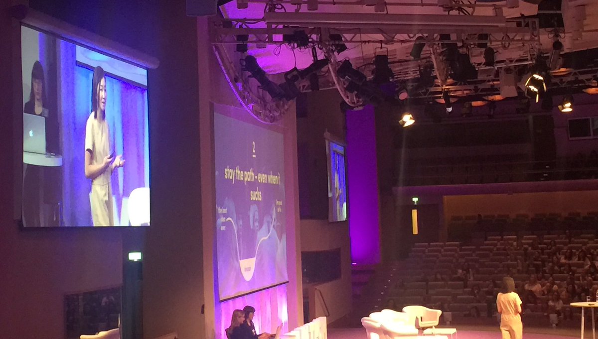 So inspired by Emma Rosman from welcomemovement.se #WITsthlm2017 "stay the path even when it sucks" - in awe of what she's doing.