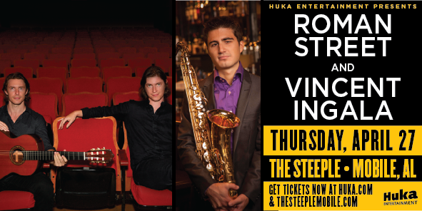 JUST ANNOUNCED: <a href="/romanstreetband/">Roman Street</a> and Vincent Ingala playing Thursday, April 27th at #TheSteepleMobile! 

More Info: bit.ly/2lEd2H1