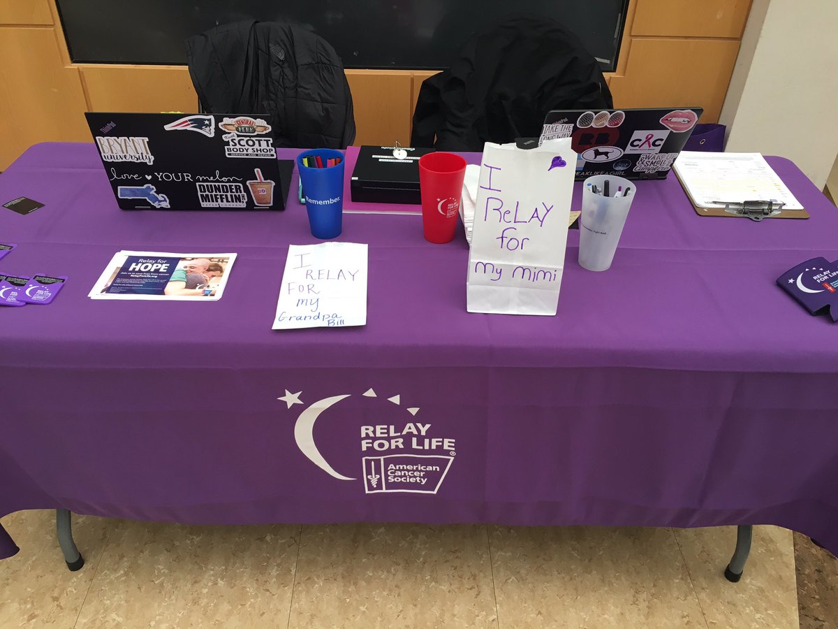 Stop by the roto to sign up for Relay or make a luminaria to honor fighters, survivors, or those we've lost 💜🎗we're here until 2!