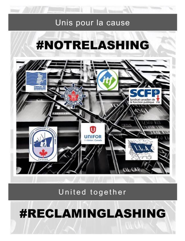 risserk's tweet photo. Protecting Canadian jobs and environment with ships cargo secured @ITFglobalunion @UniforTheUnion @ILWUCanada @SIUCanada #ILA #SCFP375 https://t.co/EJUzo8hfhm