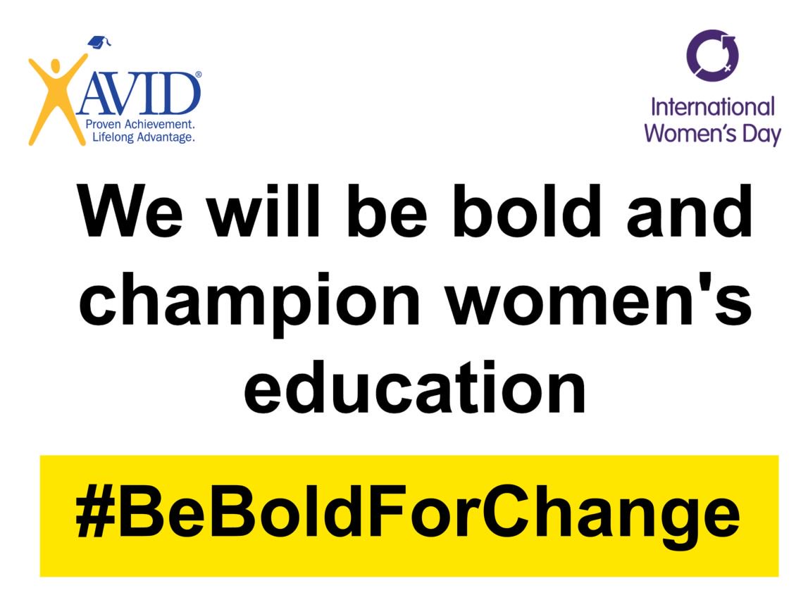AVID4College's tweet photo. AVID is committed to driving better outcomes for all students. We're proud of the women who make our work possible! #internationalwomensday https://t.co/Laqhpt8f51