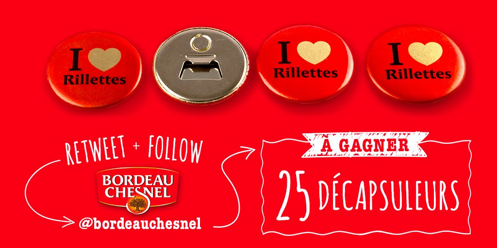 BordeauChesnel's tweet photo. RT + Follow @Bordeau Chesnel et tentez de remporter l'un des 25 décapsuleurs mis en jeu ! #jeu #concours #cadeau https://t.co/9jpQXErxmW