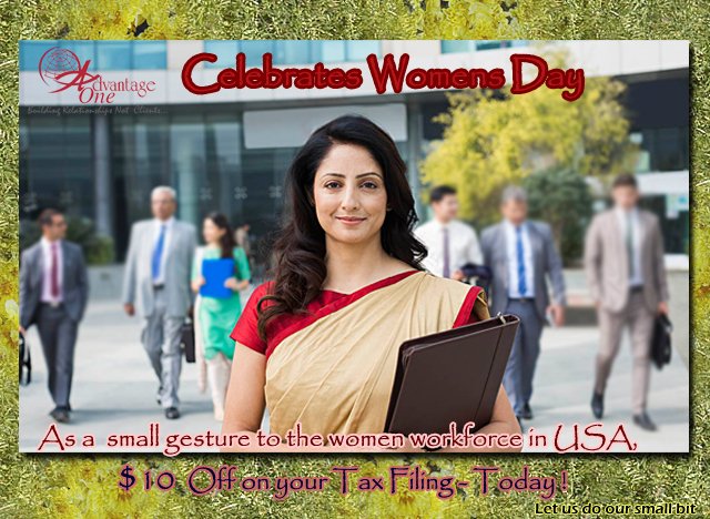 aotaxhelp's tweet photo. Celebrates #WomensDay
As a small Gesture to the WOMEN workforce in USA,
$10 Off on your #TaxFiling - Today!
#Aotax
https://t.co/PlSW5dqYtx https://t.co/YFdx2M7aoS