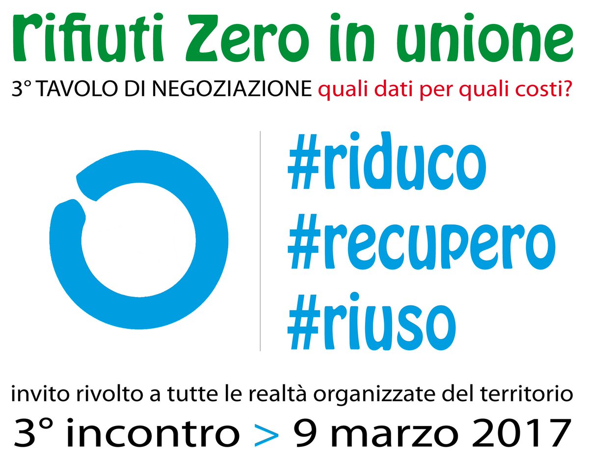 RifiutizeroUVSI's tweet photo. #rifiuti zero in unione #riduco #recupero #riuso
Domani 3° incontro del Tavolo di Negoziazione.
Leggi le news!
https://t.co/nATcXJR9pC https://t.co/gtas3aknVG