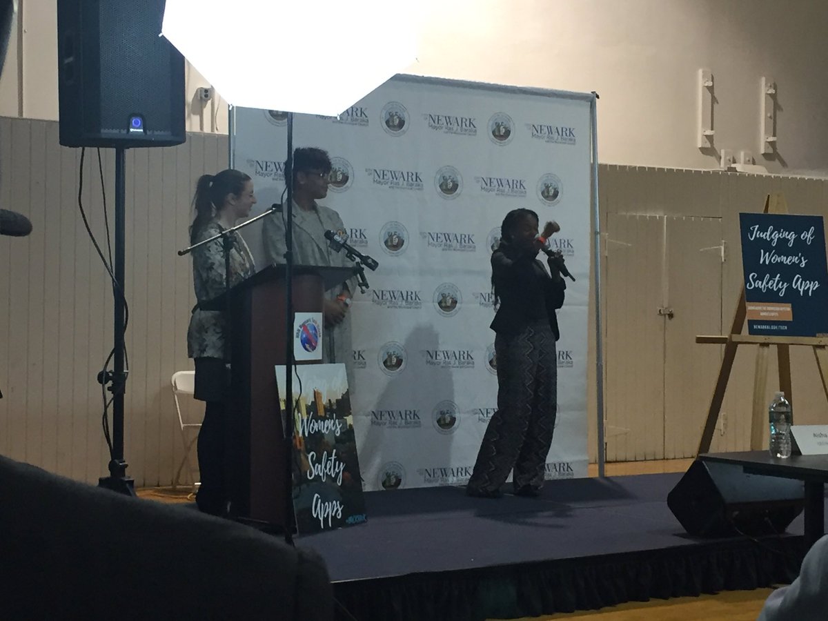 sethwainer's tweet photo. @CityofNewarkNJ @rasjbaraka 4th presentation, @jewelbots for women's safety #InternationalWomenseveryDay #hackNWK https://t.co/eJgTEHh259