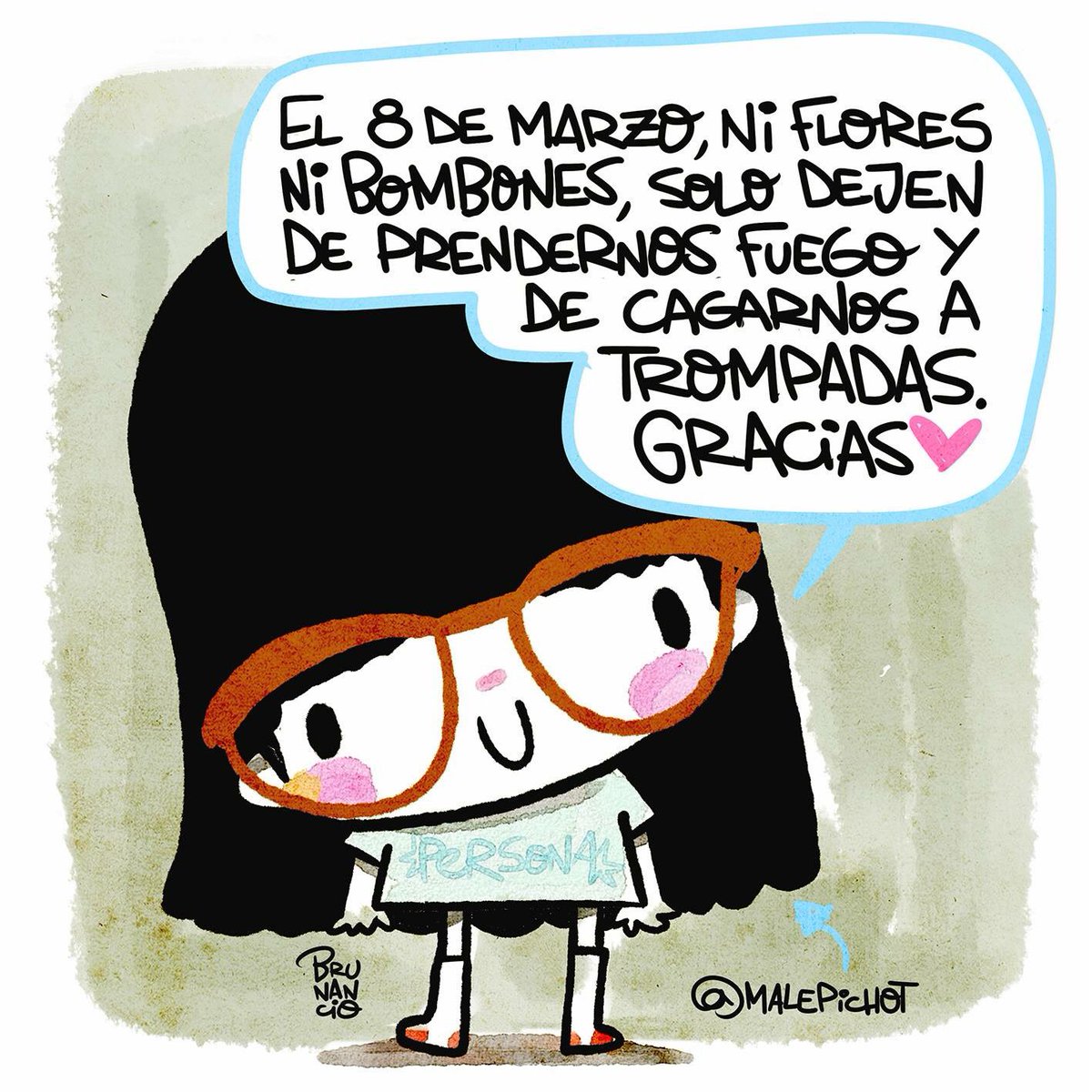 MilGon1's tweet photo. Sólo dejen de prendernos fuego y cargarnos a trompadas. Gracias #8demarzo #DíaInternacionalDeLaMujer #MayorEquidad #NiUnaMenos https://t.co/eO6GnsGw3r