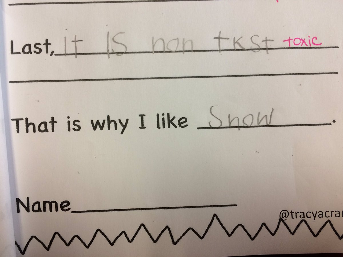 I like snow because it is non toxic. So cool!!!