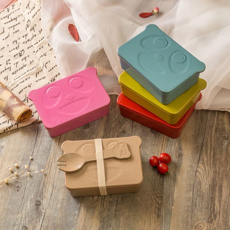 RiceHuskWare's tweet photo. #Cartoon bpafree bento for kid using. We pay more attention on that we can use the most safe and #health #dinnerware with no nasty chemical https://t.co/gD9nBs5VvT