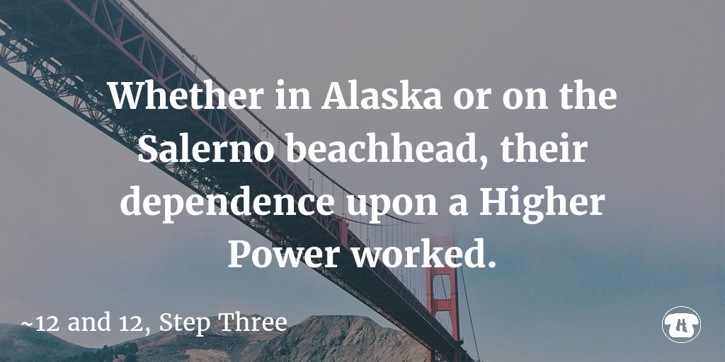 hopelinksdirect's tweet image. Whether in Alaska or on the Salerno beachhead, their dependence upon a Higher Power worked. #12and12 #StepThree