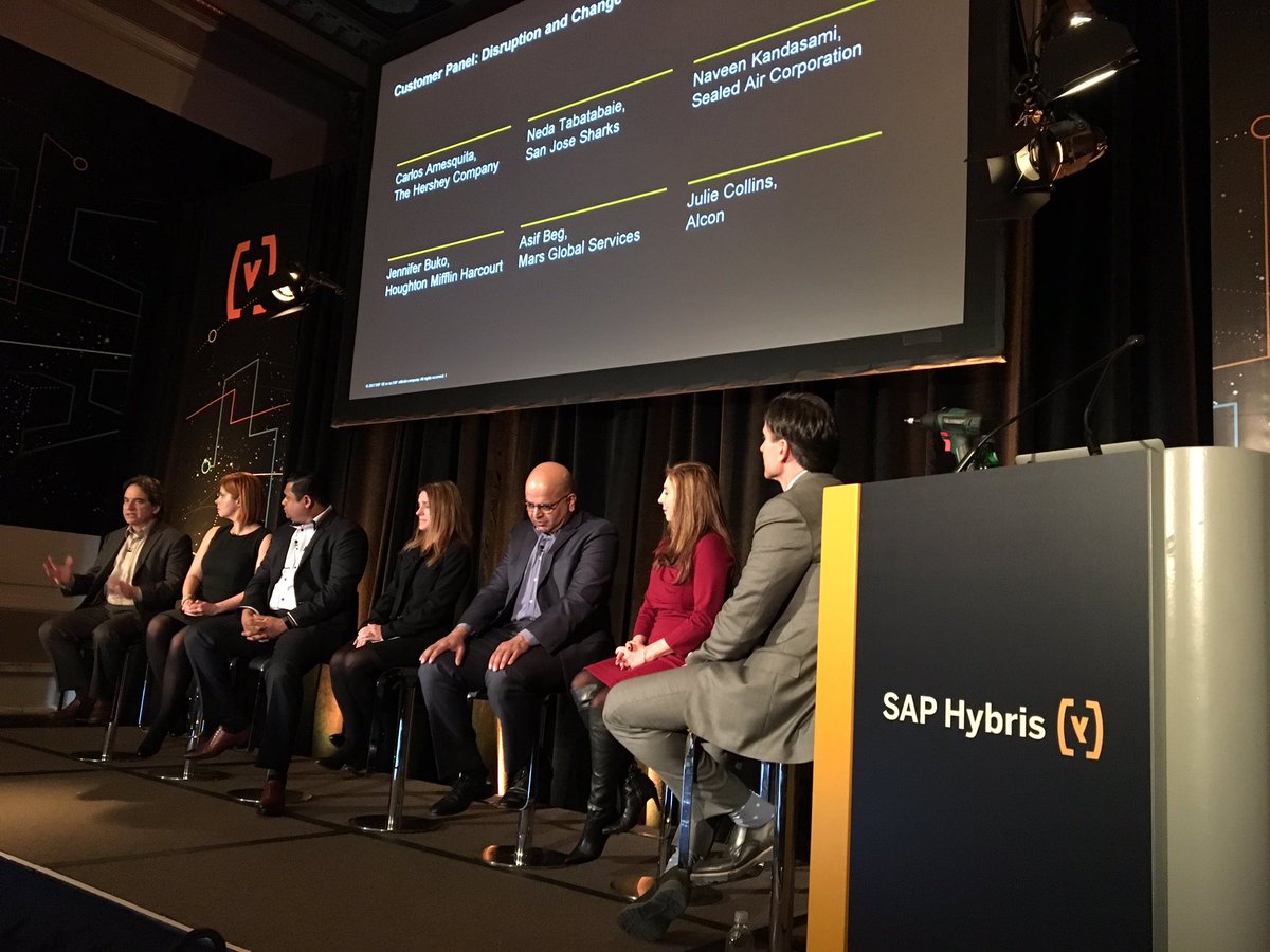 shalinimitha's tweet image. #SAPHybrisLive customer panel - Disruption and Change: the New Normal