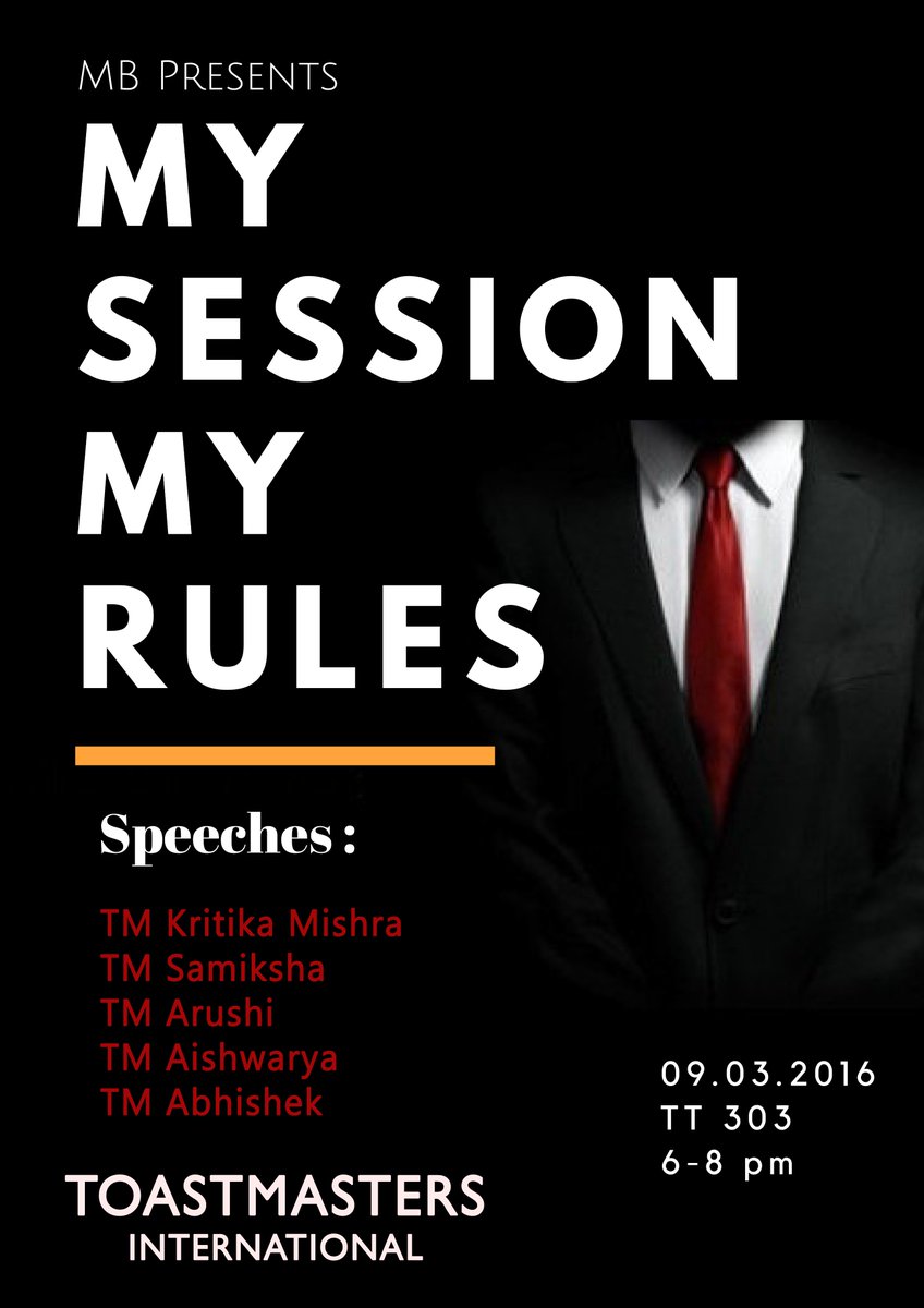 This week we have got something interesting! THE MYSTERY SESSION "??"
Be there at TT303 on this Thursday at 6:00 pm! Awaiting your presence.