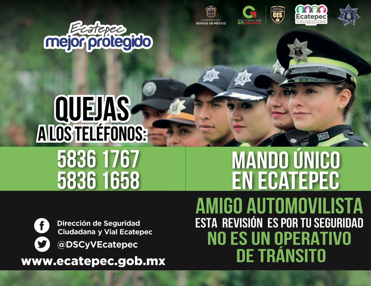 DSPyTEcatepec's tweet photo. Las revisiones a vehículos derivadas del #MandoÚnico son por su seguridad, no son operativos de tránsito. #EcatepecMásSeguro https://t.co/GnYxw9mBm8