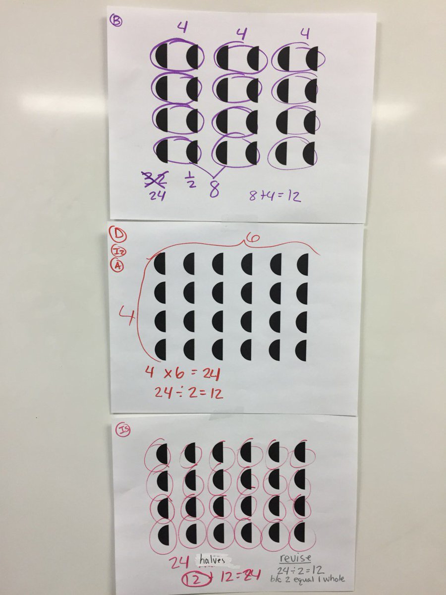 Moyer_Teaches's tweet photo. Number Talks….with FRACTIONS!! https://t.co/8yJp7xDeGZ https://t.co/18HbWIL8GI