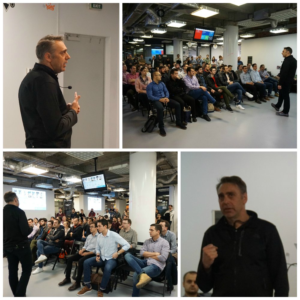 TechHubBuc's tweet image. The @GoProRO team @TechHubBuc sharing insights about their development process  a full house of tech enthusiasts. Not bad for a Wed evening!