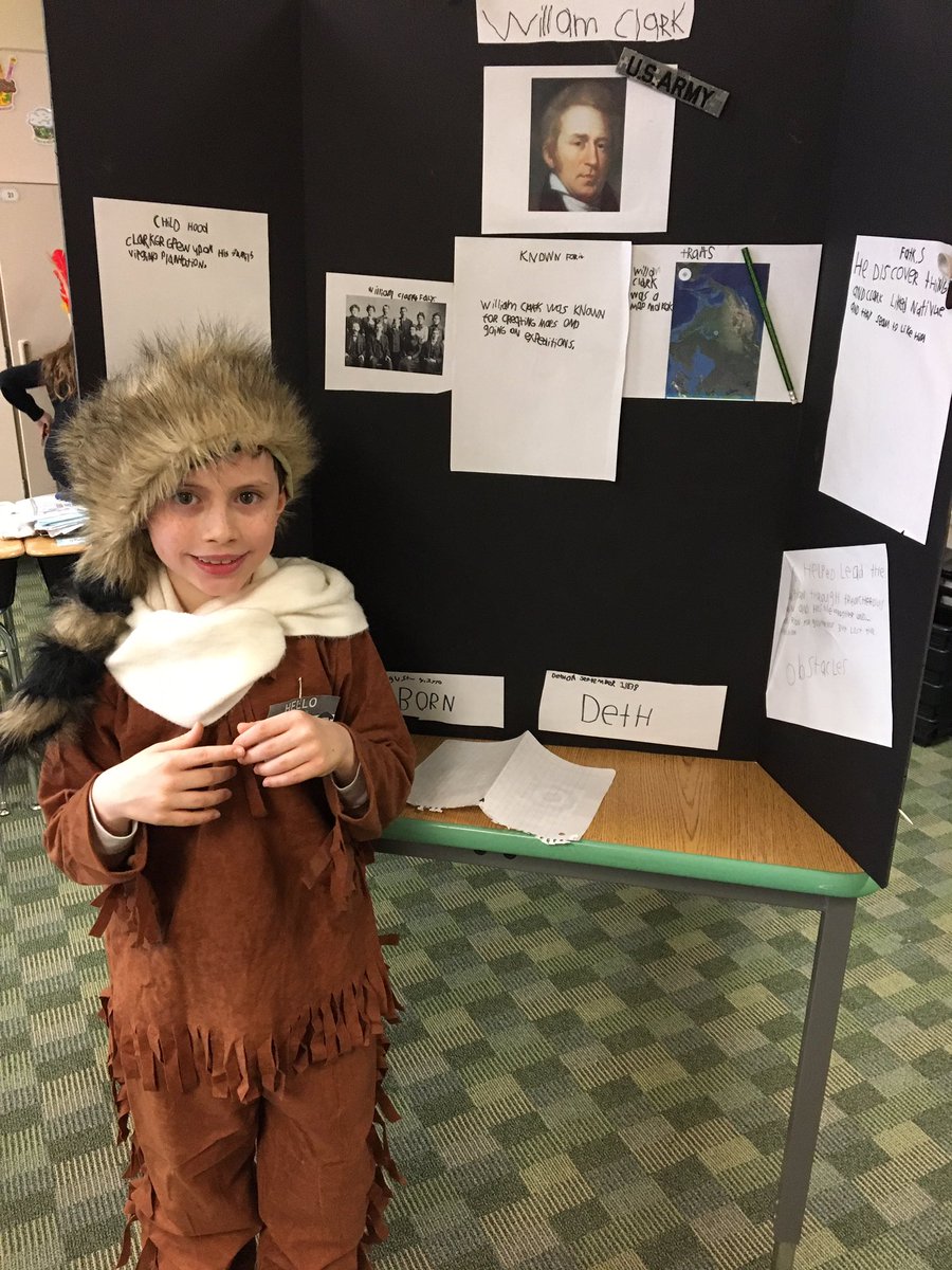 MsWoldsClass's tweet image. 3rd grade Wax Museum was a success! #SLPPantherProud