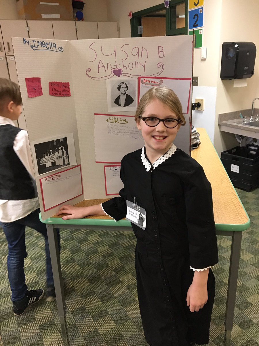 MsWoldsClass's tweet image. 3rd grade Wax Museum was a success! #SLPPantherProud