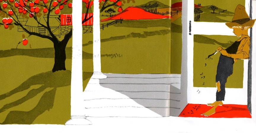 wardomatic's tweet photo. Evaline Ness's use of color offset by rough line work was brilliant. https://t.co/4Dg5qRehkH