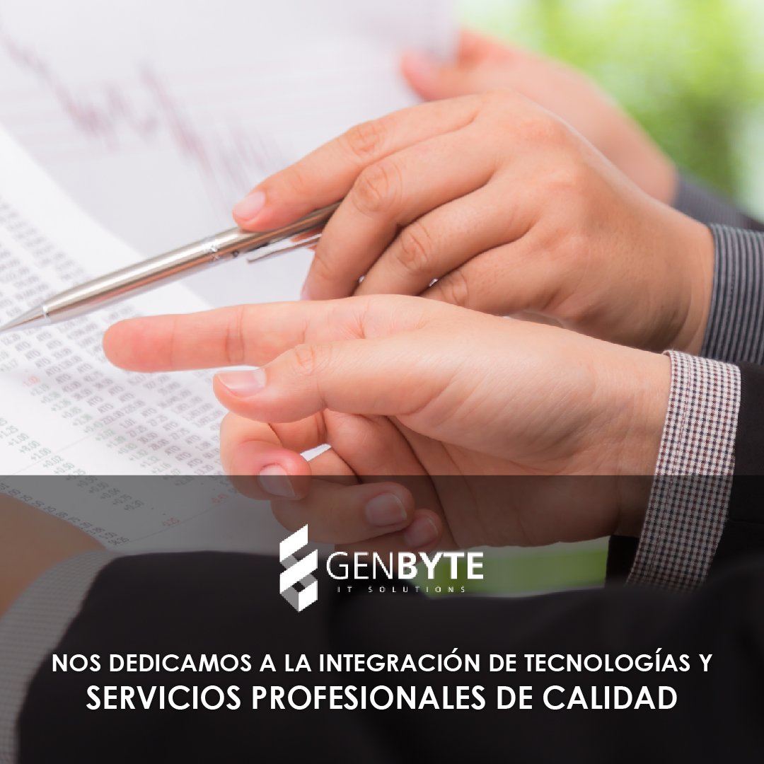Genbyte_IT's tweet photo. Nos dedicamos a la integración de tecnologías y servicios profesionales de calidad
#Genbyte #SolucionesIT #Servicios
https://t.co/koPmUsBh1g https://t.co/7dhyUvmEJs