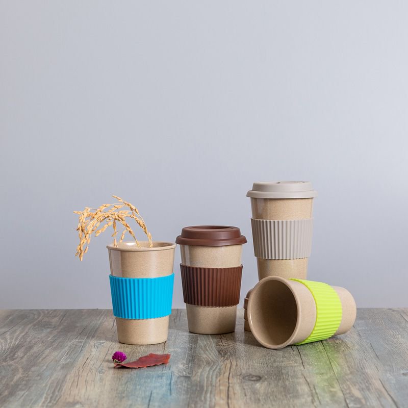 RiceHuskWare's tweet photo. #wholesale travel coffee mug for sale. with colorful, health and safe, Feel fit to use it, there is no nasty chemical in the coffee cup https://t.co/x2zzx9tagC