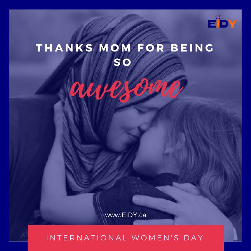 EidyCanada's tweet photo. To all our beautiful moms out there. We wish you a Happy Women's International Day. #IWD2017 #beautiful #eidy #mom https://t.co/3LWLJaKDcL