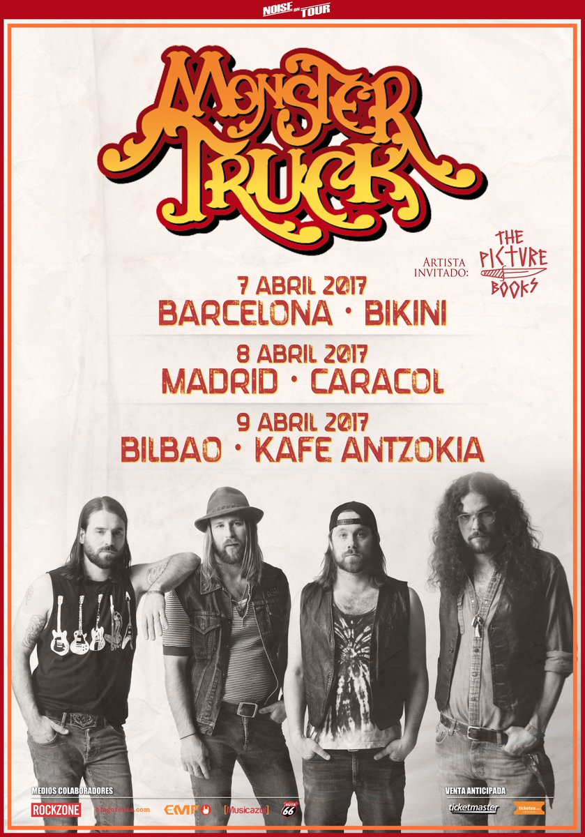 <a href="/Monster_Truck_/">Monster Truck</a> y <a href="/ThePicturebooks/">The Picturebooks</a> juntos en Abril! 7/Abril-BARCELONA, Bikini, 8/Abril-MADRID, <a href="/salacaracol/">Sala Caracol</a>  y 9/Abril-BILBAO <a href="/kafeantzokia/">Kafe Antzokia</a>