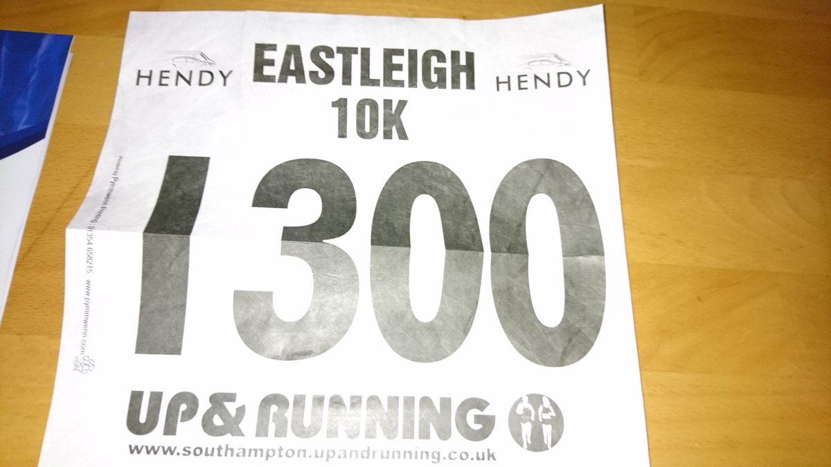 stevehayesarter's tweet photo. Numbers arrived for 1st race of the year @Eastleigh10K2K it's all about the short distances for me in 2017 #projectPB @UKRunChat https://t.co/UNulyWubcE