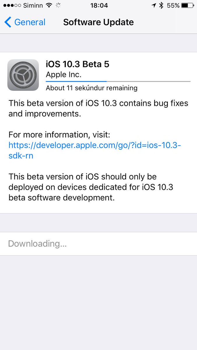 TechPlover's tweet image. Downloading iOS 10.3 Beta 5
#ios103beta