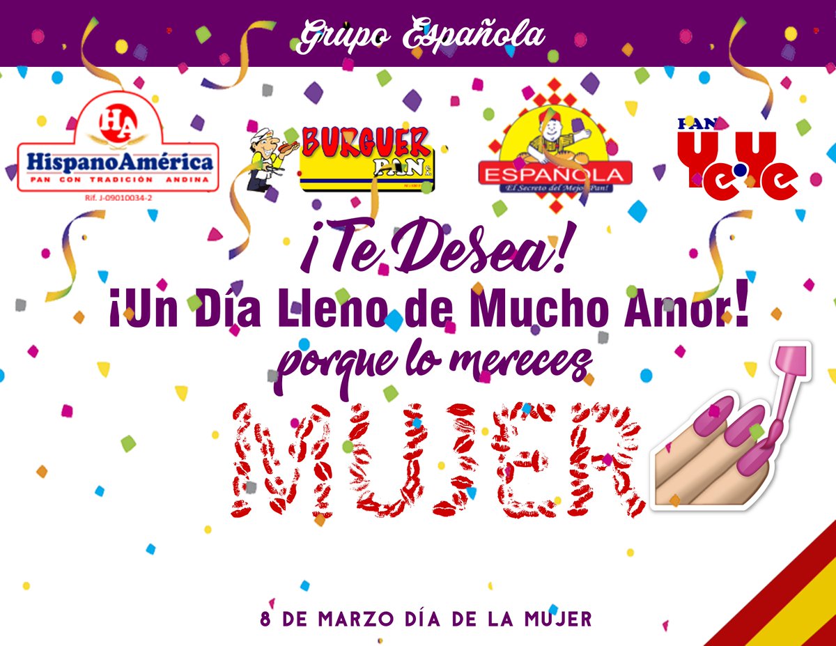 pan_yeye's tweet photo. #DiaInternacionalDeLaMujer #Diadelamujer #LasQueNoSeRinden #Panyeye #Elsecretodelmejorpan ¡FELIZ DÍA MUJER! https://t.co/vRn7aXhdx0