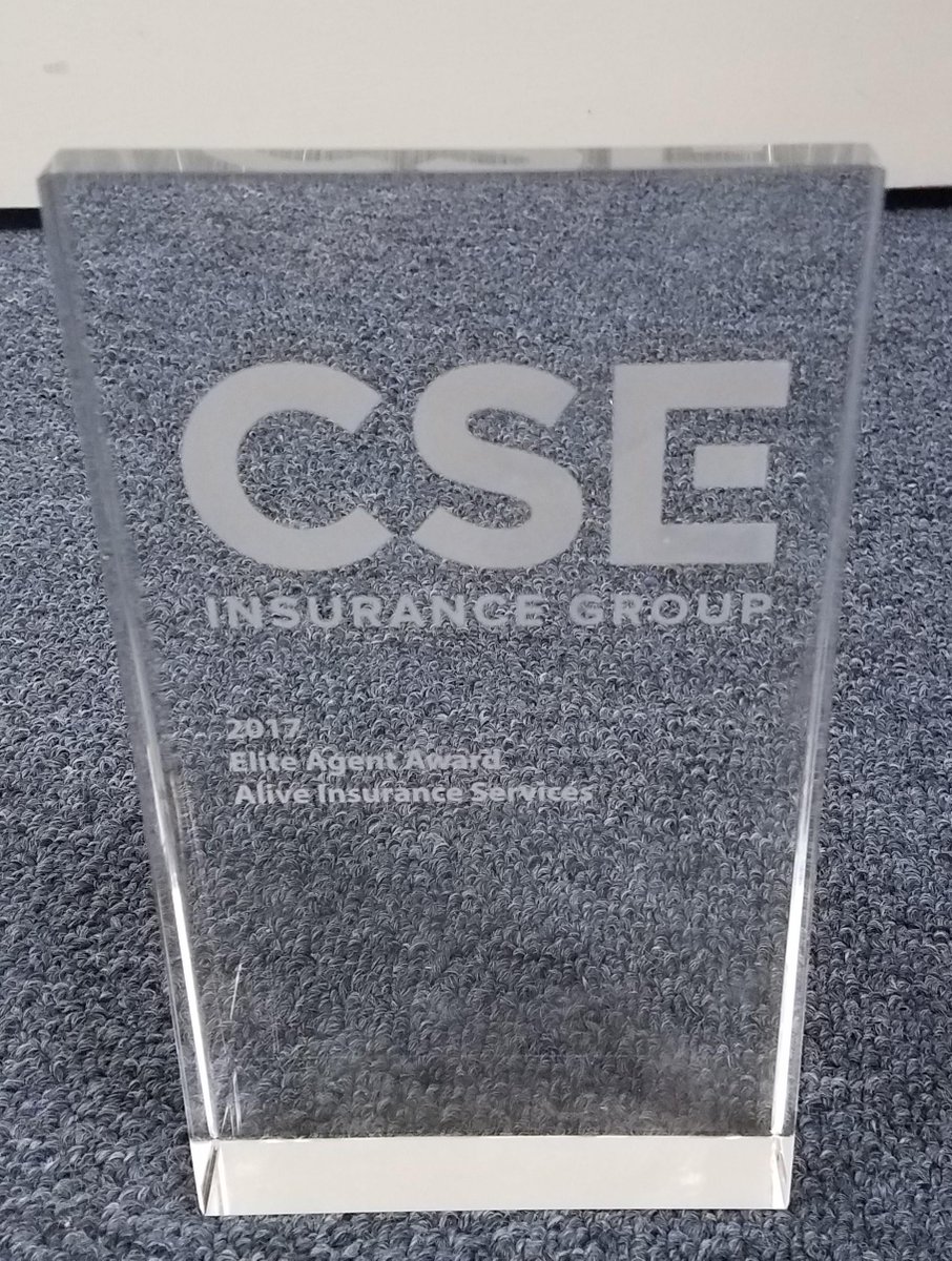 I huge congrats to #AliveInsurance and ALL of our Elite Agency winners this year. Off to Sac tomorrow then AZ, NV to announce the rest! #CSE