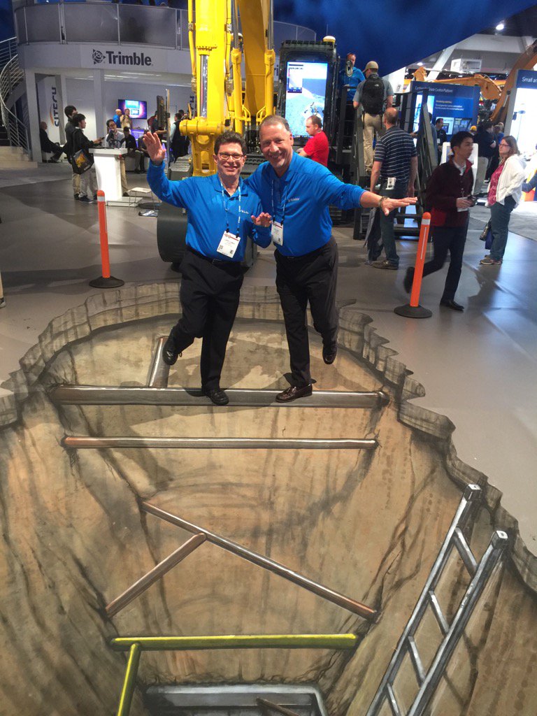 TrimbleCEC's tweet image. Take a picture with our #Trimble3D art in the North Hall! Then share with #TrimbleConstruct to enter our #CONEXPOCONAGG social contest!