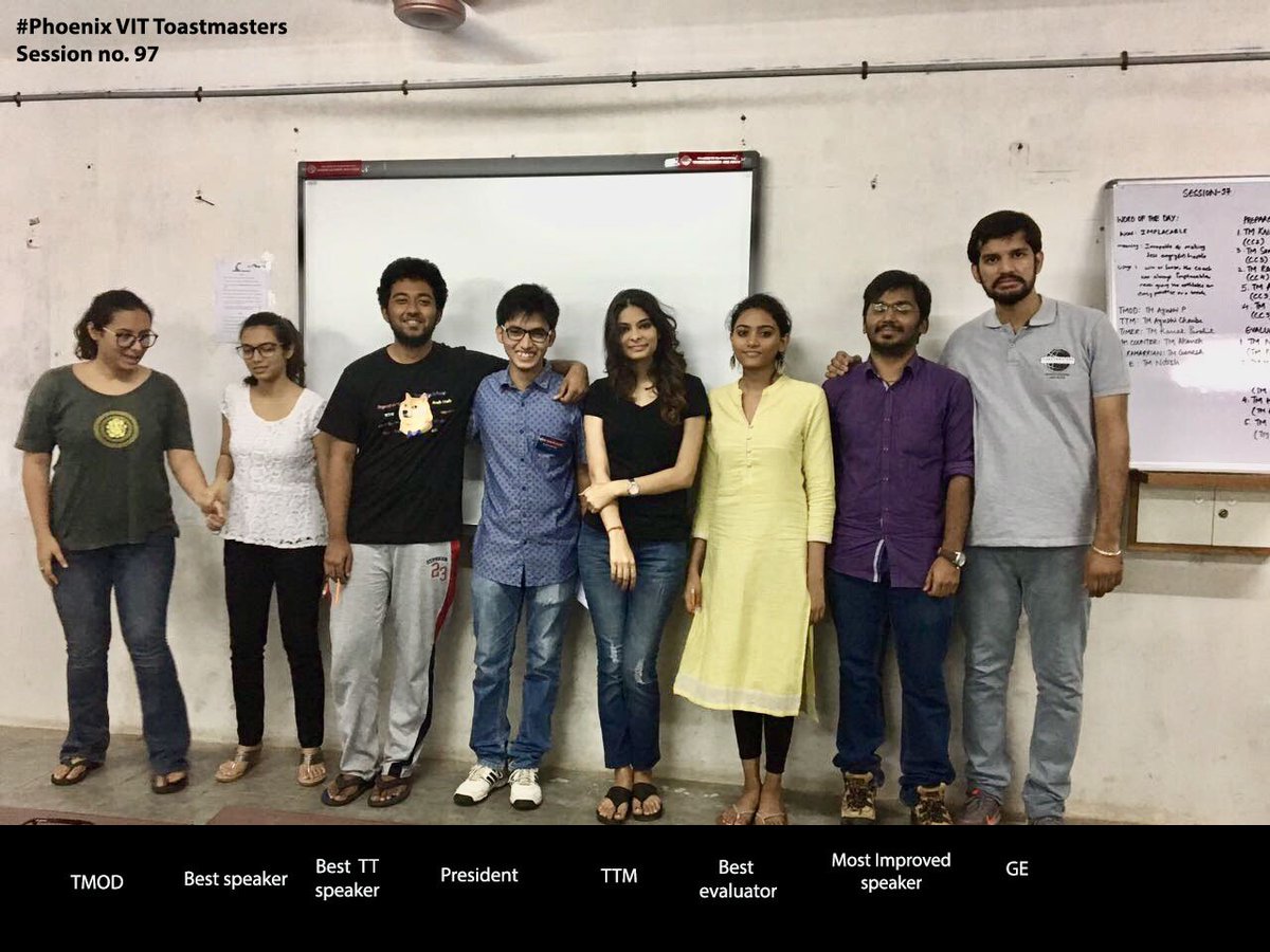 Greetings Toastmasters!Here is a glimpse of the 97th session of Phoenix VIT Toastmasters.