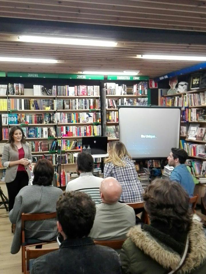 Soficuin's tweet photo. En la presentación de @BeUniqueProject  en #Tudela @AsocAMIMET @Letrasalataza @AJE_Navarra @NavarraCapital @AytoTudela https://t.co/gh6NcHR4u8