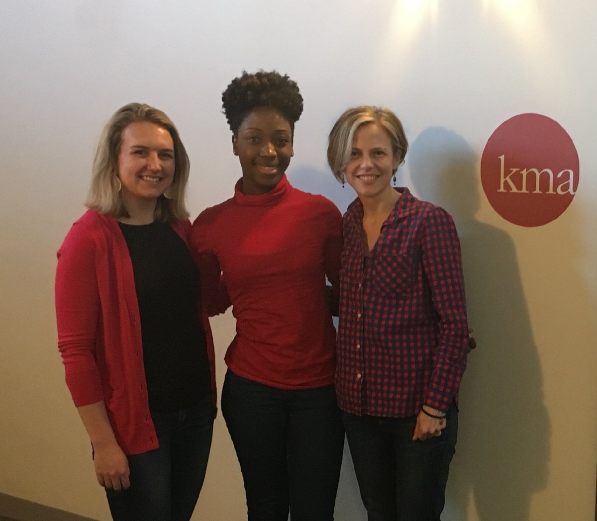 kma_access's tweet photo. KMA staff is rocking red in solidarity with women worldwide. #womensstrike #InternationalWomensDay #solidarity https://t.co/5ZMpabMiu8