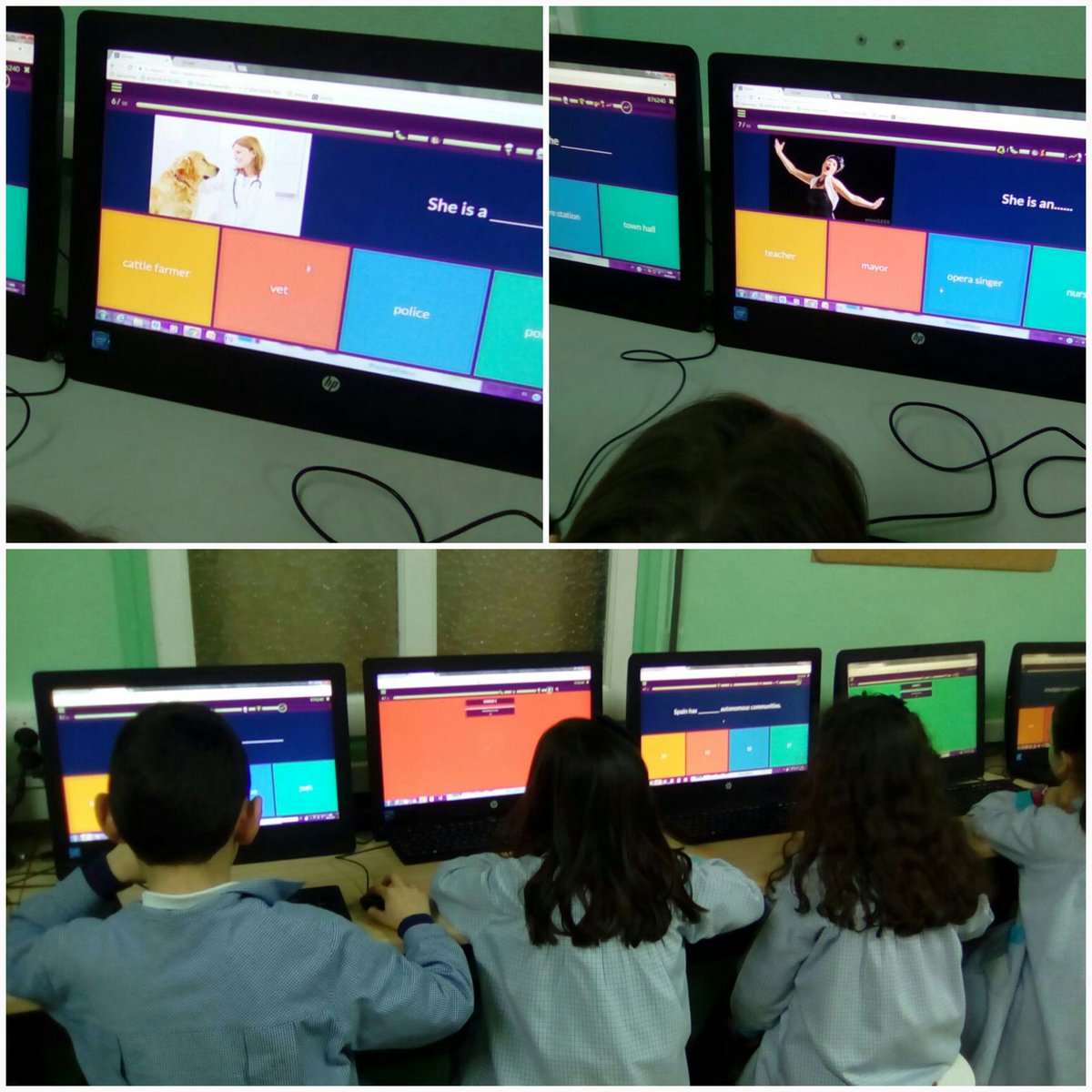 VedrunaPamplona's tweet image. 2nd graders enjoying @quizizz  #learningwhilehavingfun