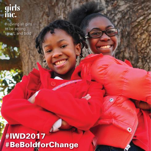 This #InternationalWomensDay, we're inspiring our girls to be strong, smart, and BOLD #BeBoldforChange #GirlsInc #StrongSmartBold