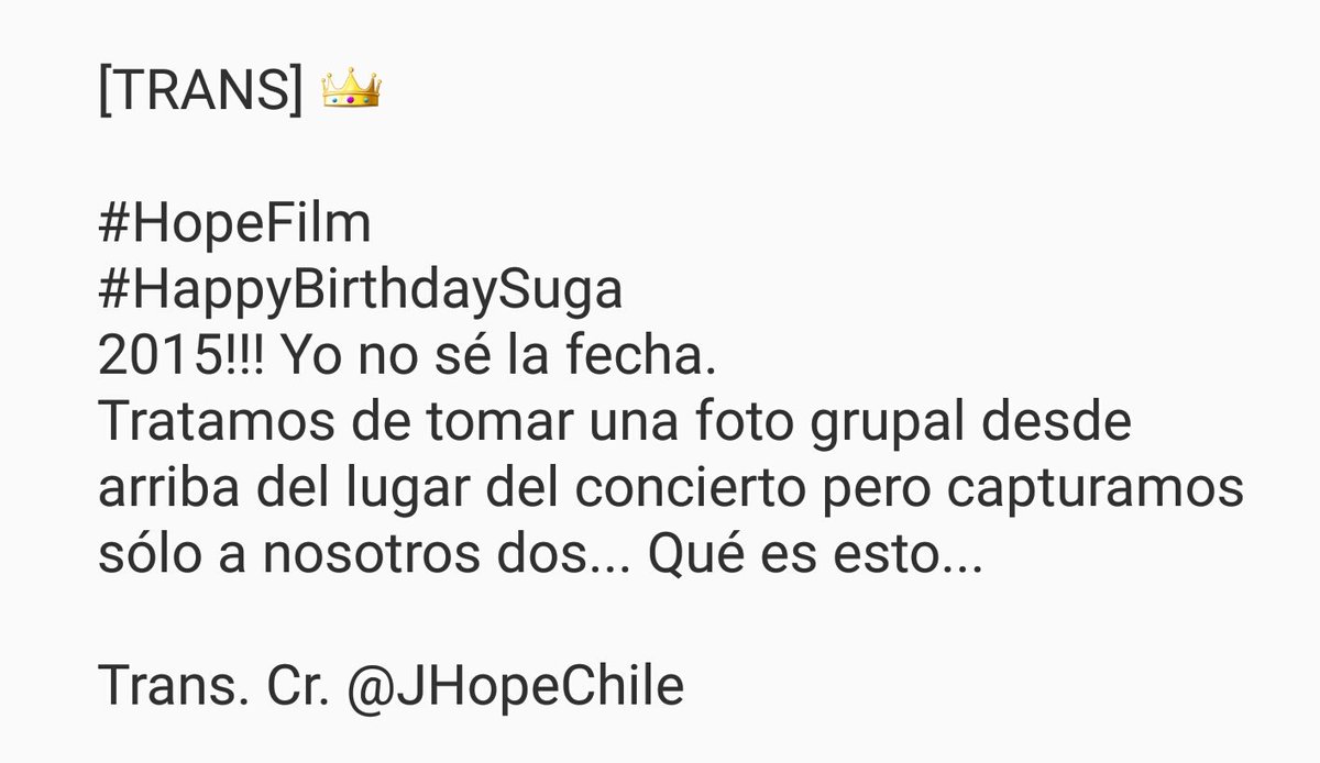 JHopeChile's tweet photo. [TRANS] 👑 https://t.co/gMXTMcqDLj