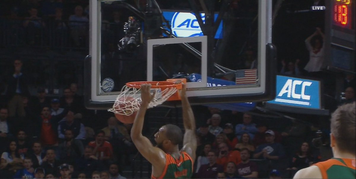 MARCH ON!  The Canes beat Syracuse in the ACC tournament --- UM wins 62-57.  Next up, North Carolina on Thursday https://t.co/Jk1GQKTU7s