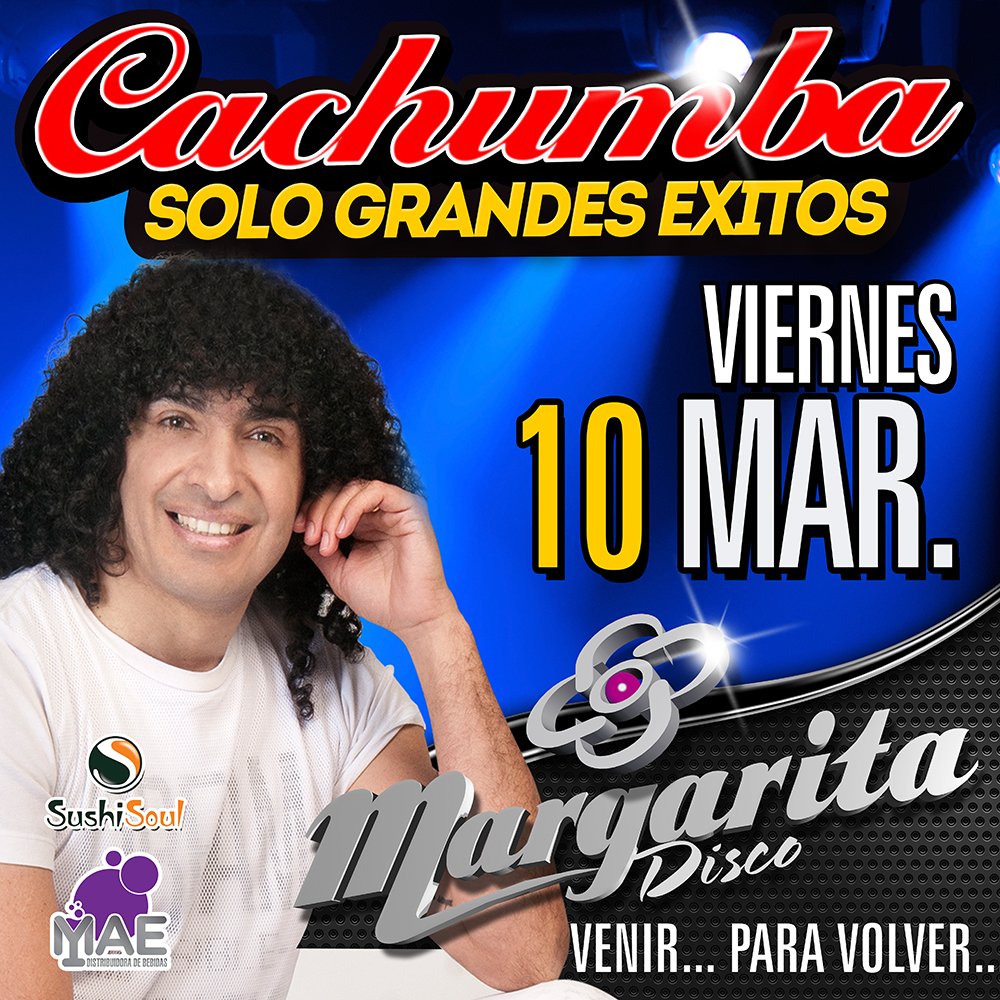 margaritacbaok's tweet image. ♫ Una casa que sea bonita, y una piscina para nadar ♫
Este #Viernes suenan #SoloGrandesÉxitos de @cachumbaweb en #Margarita