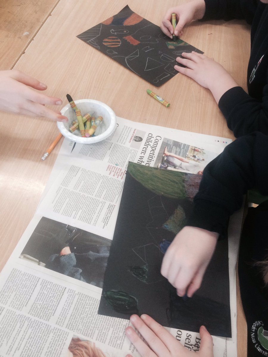 MsCOSullivan's tweet photo. #oilpastel #art #marcchagall inspired #stfinians #newcastlelyons https://t.co/5tpH7xeXx3