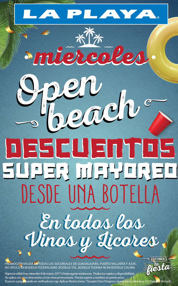 Superlaplaya's tweet photo. Hoy #MiércolesDeSúperMayoreo!
*No aplica Bodega Federalismo, Bodega Sol y Colima.
*Válido 08/03/17 https://t.co/Am0puJ1rDV