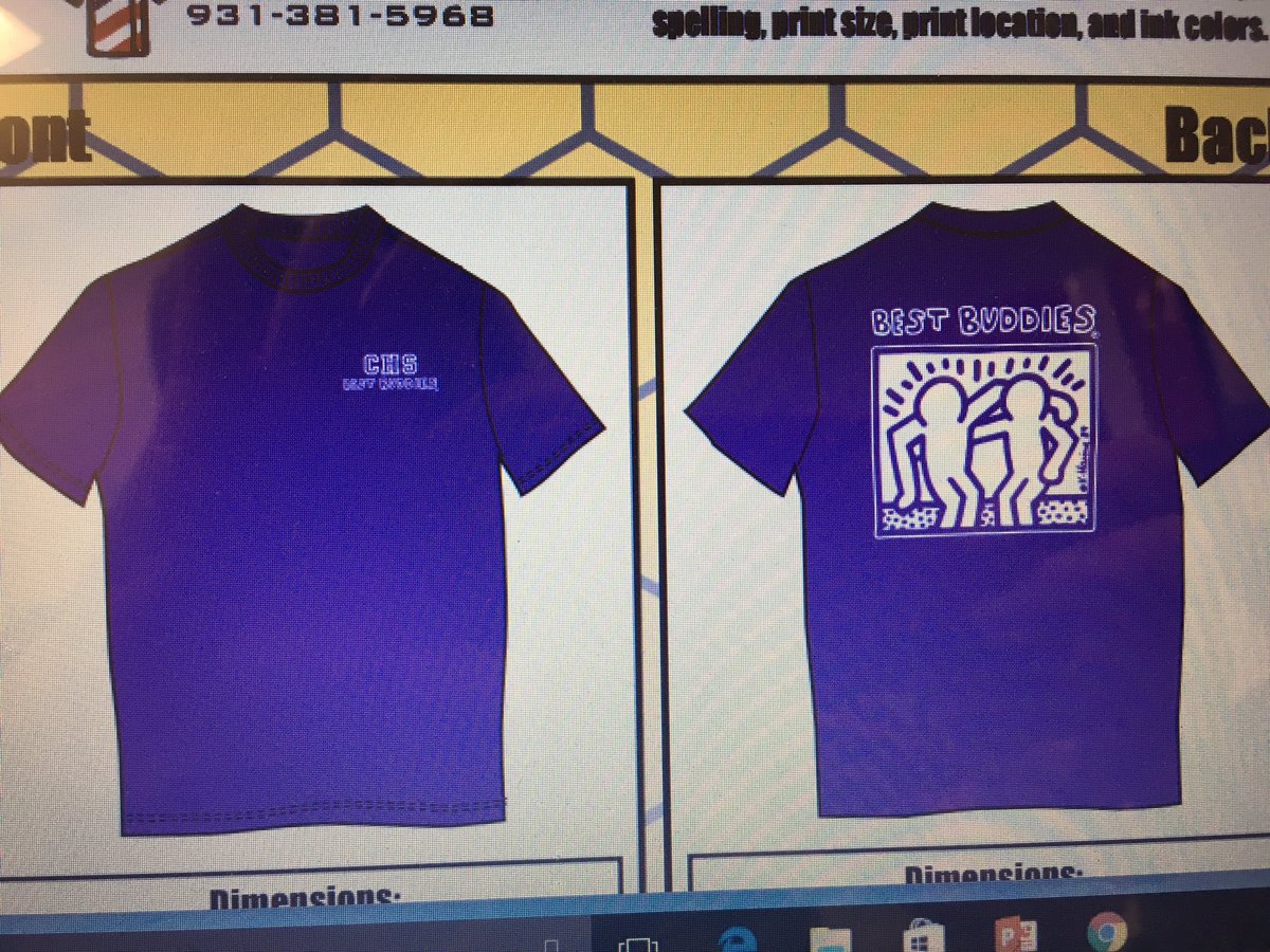 rachlthomp11's tweet photo. Best Buddies shirts-$9! See Ms. Thompson before Mar. 17 @CHSLionNation @TNBestBuddies https://t.co/l6yQHA7X8s