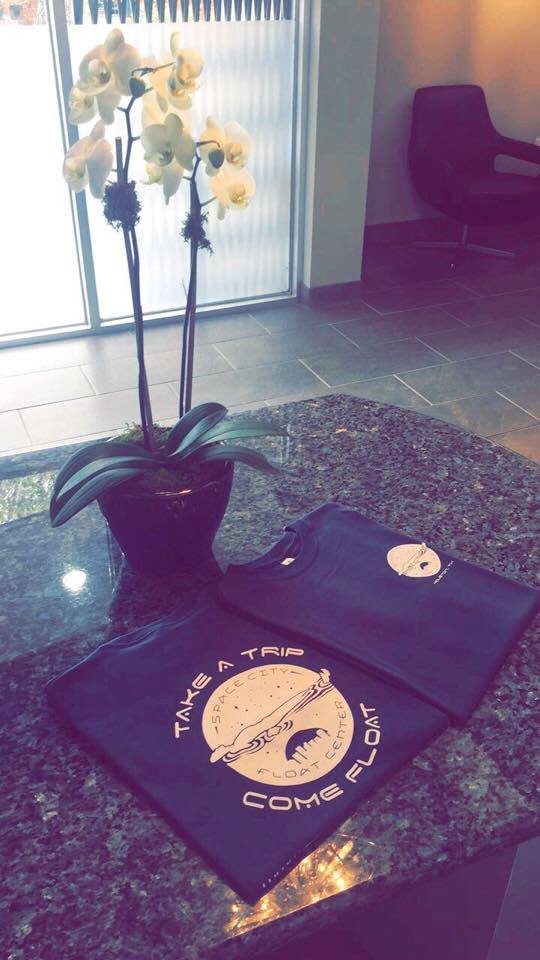 All Space City Float Members recieve a 100% organic cotton Space City T-Shirt! #takeatrip #comefloat