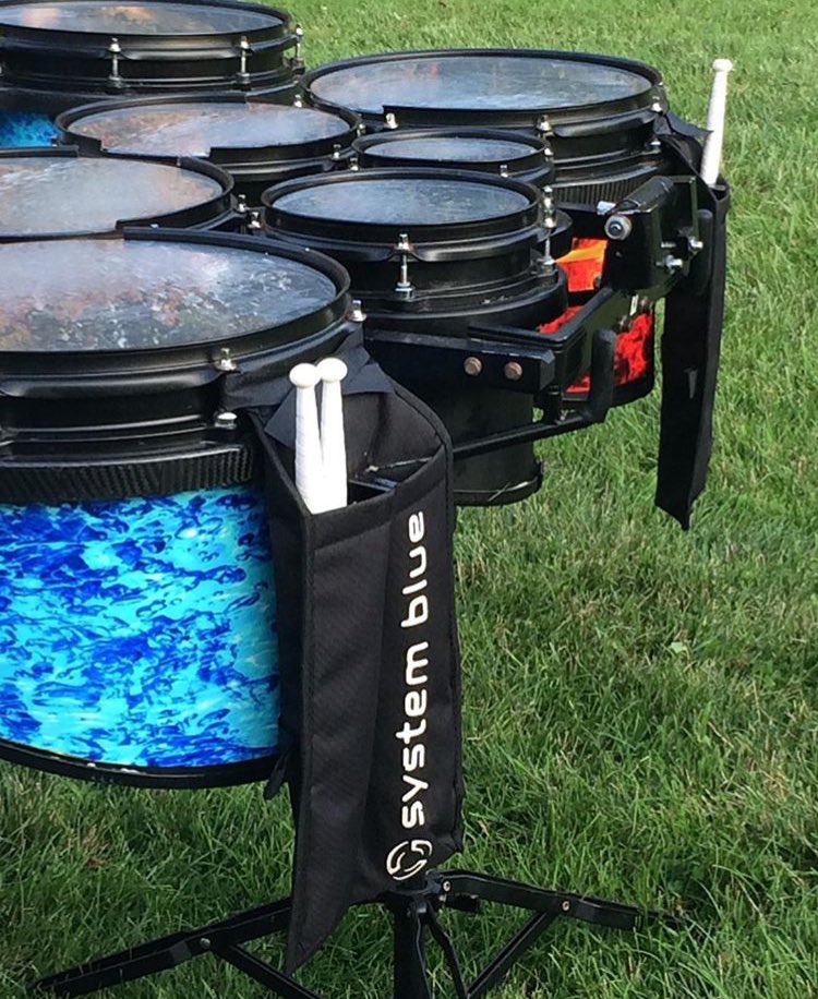 system blue tenor drums