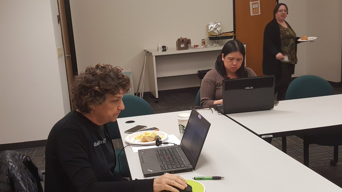 cherry_kushner's tweet photo. Who knew coding would be so much fun even at 7:00 am! Thanks @natacoops! #CeridianCodes https://t.co/LOGVjoOQMr