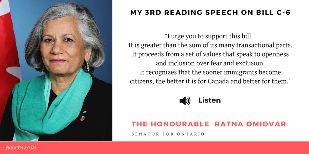ratnaomi's tweet photo. #Citizenship: The foundational basis for all other rights. Listen now: https://t.co/qrNsdVXhTX #cdnimm #cdnpoli #SenCA https://t.co/hbTRUenwXa