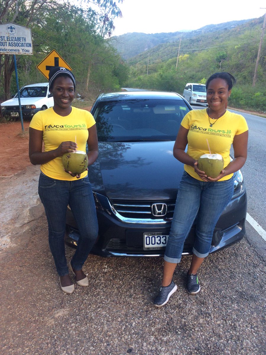 educatoursja's tweet photo. Our guides make a quick stop before heading to B.B. Coke High School for our Math Week scaventure. #MathCountsJa #EducatoursJA https://t.co/H0ewY9JLFD